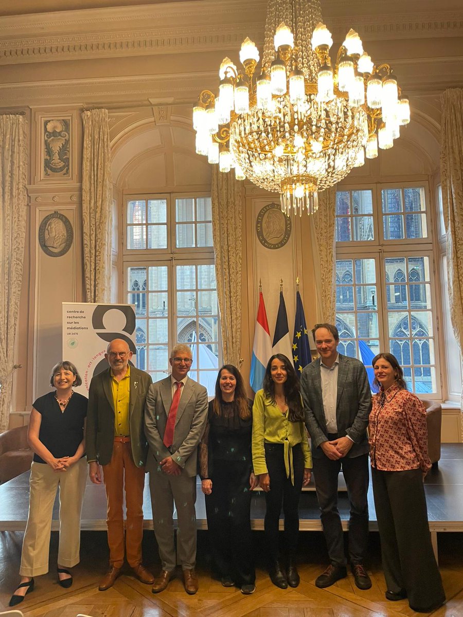 MaximeDafri's tweet photo. 🎉 Lundi dernier, nous clôturions à Metz la toute première résidence croisée franco-luxembourgeoise d’auteurs 🇫🇷🇱🇺
Un mois de création, de dialogue et de rencontres autour des voix @AzellHajar et #JérômeQuiqueret

Merci à tous les partenaires pour cette belle réussite https://t.co/OQ2eTdAe9P