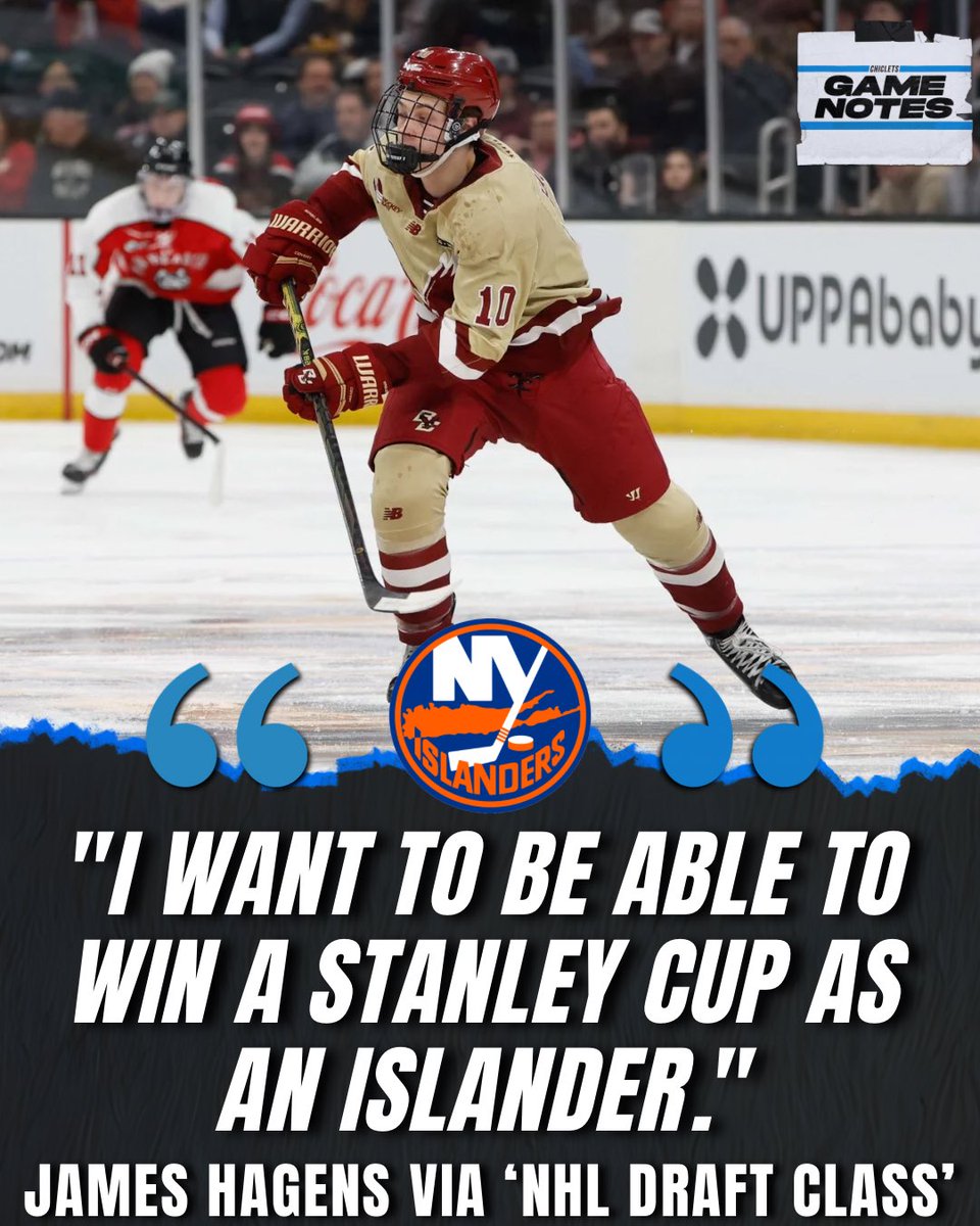 Top NHL draft prospect James Hagens dreams of winning the Stanley Cup with his hometown Islanders