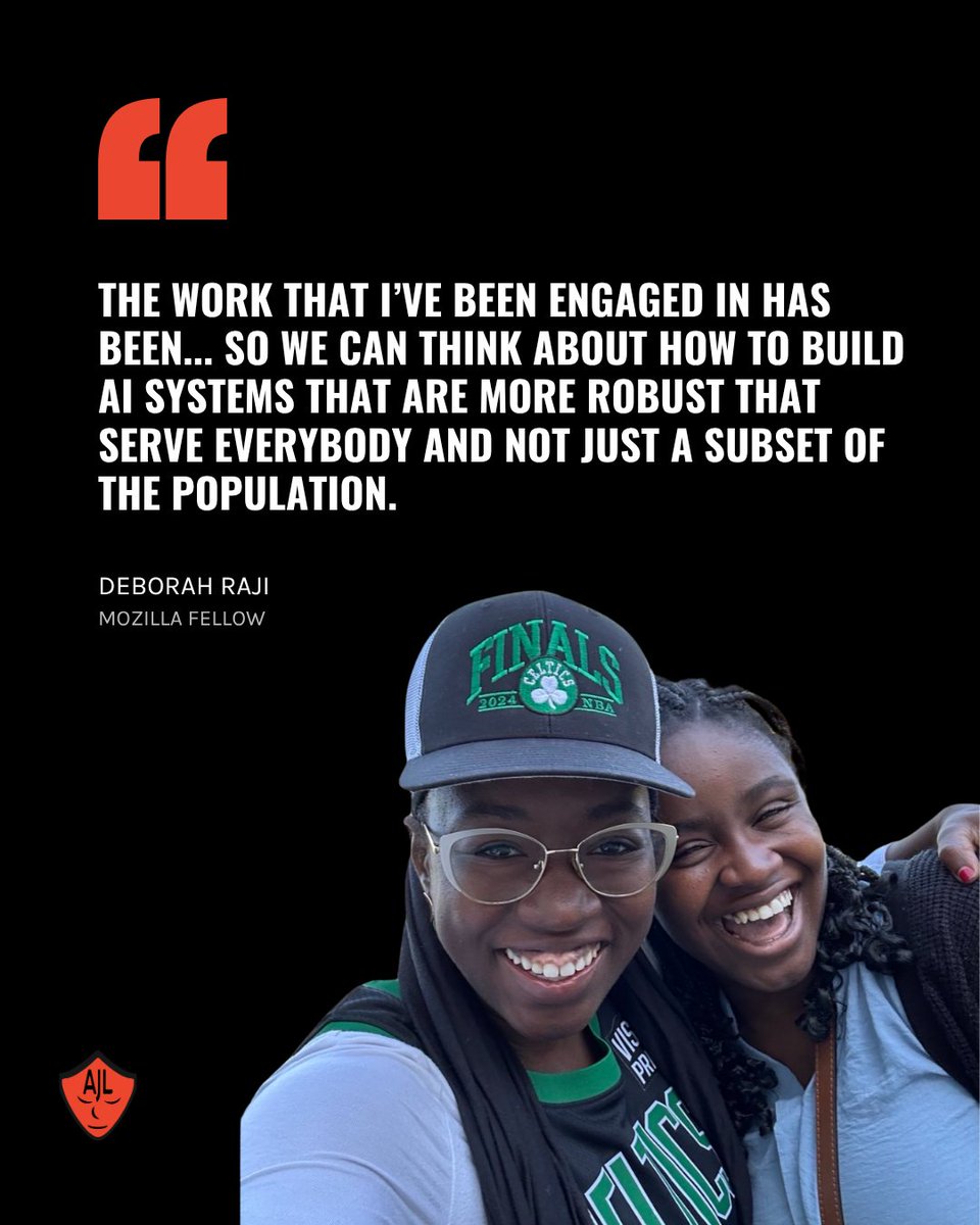 📚This #NationalHigherEducationDay we want to highlight AJL’s first intern <a href="/rajiinio/">Deb Raji</a> !

We admire Deborah’s commitment to making higher education accessible to all. As the founder of <a href="/projectinclude/">Project Include</a>, she works to improve access to engineering education in low income and immigrant