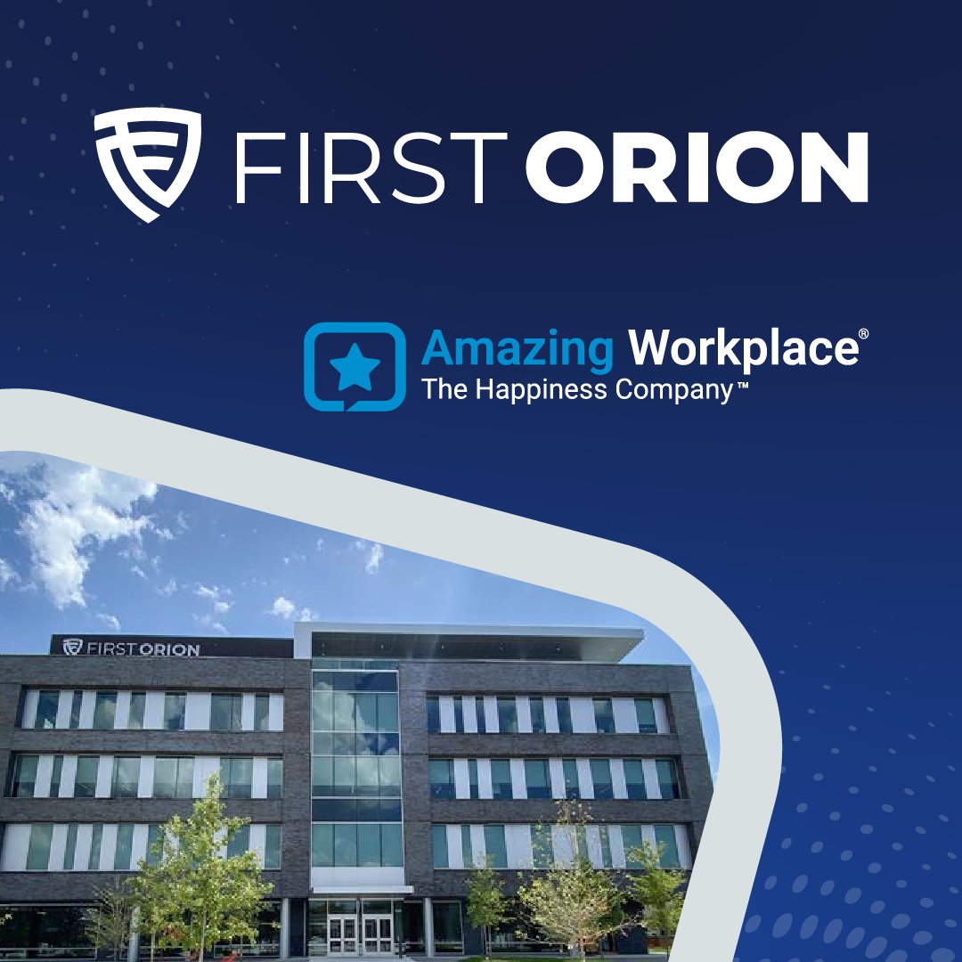 🎉 Innovation starts with people, and at First Orion, we’ve built a culture where both thrive. We’re honored to be named a Distinguished Amazing Workplace from @amazingwrkplace! 

Read more: hubs.ly/Q03r3NnB0

#FirstOrion #AmazingWorkplace