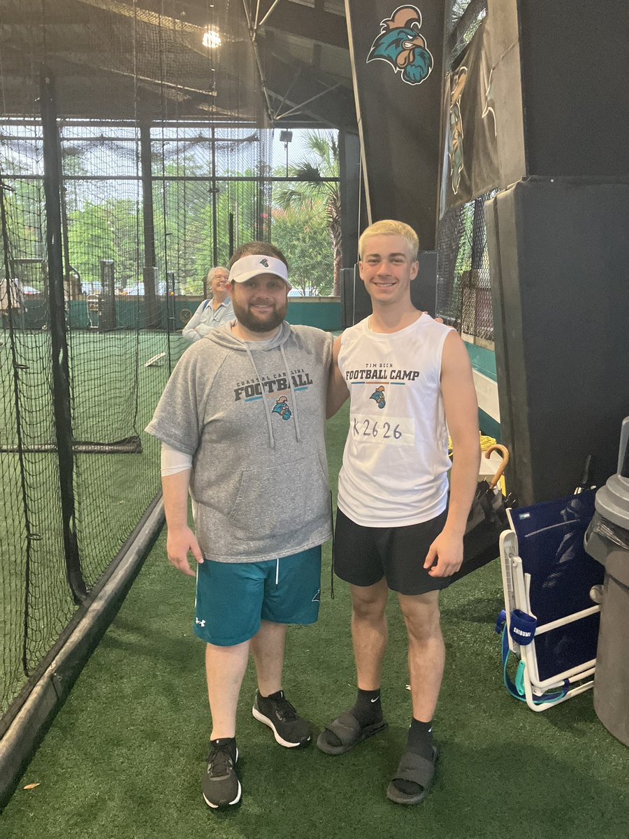Mitchell Bobbitt (@mitchell_kicker) on Twitter photo Thanks to <a href="/coachclayisbell/">Clay Isbell</a> for the invite yesterday to Coastal Carolina’s specialist camp. Had a great time working with <a href="/coachmiller2525/">Josh Miller</a> even through the harsh conditions. Thanks to <a href="/coachclayisbell/">Clay Isbell</a> for the invite yesterday to Coastal Carolina’s specialist camp. Had a great time working with <a href="/coachmiller2525/">Josh Miller</a> even through the harsh conditions.