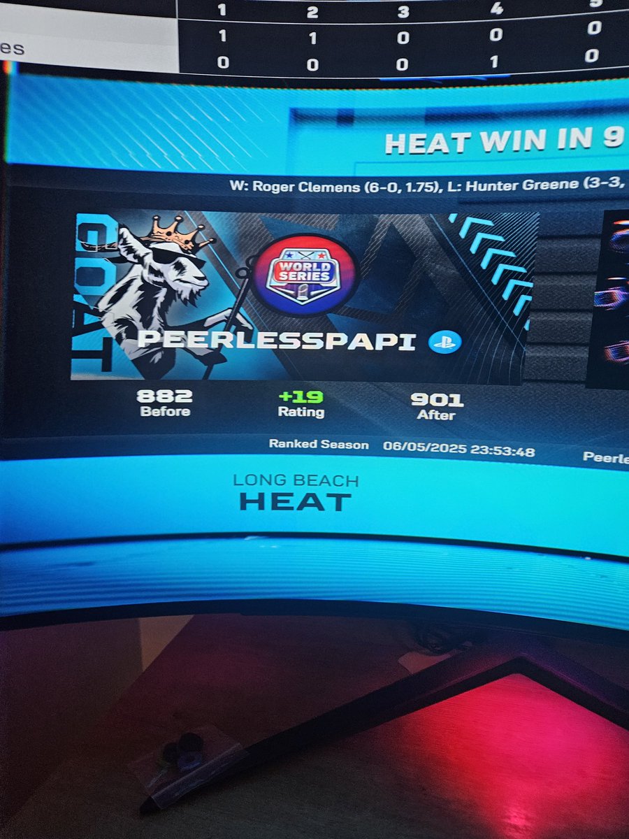 PeerlessCards's tweet image. Very important game before the pass out last night..lol had to win 2 to get to that 900 mark and only had time for 2! Let's get it WC @MLBTheShow #baseball #ps5