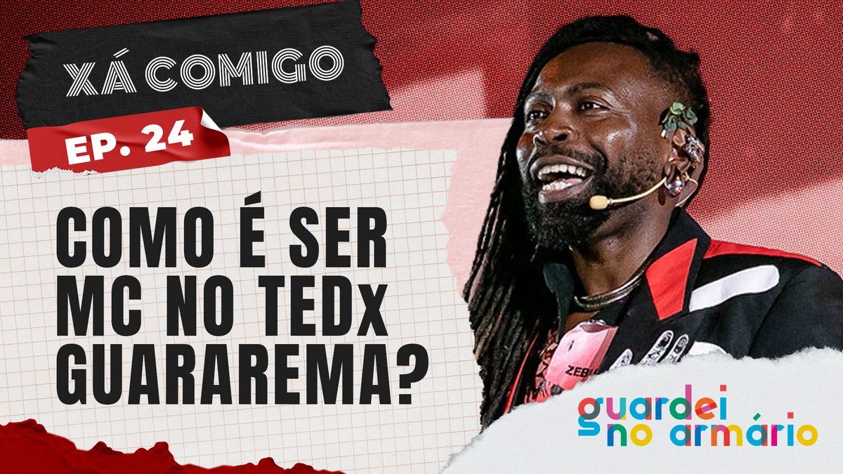 XÁ COMIGO EP24 - COMO É APRESENTAR O TEDx?
Vocês já sabem que eu ter sido mestre de cerimônias do TEDx Guararema foi uma das experiências mais transformadoras da minha vida. Foi a pauta da minha semana né? 
linkedin.com/posts/samuelpg…