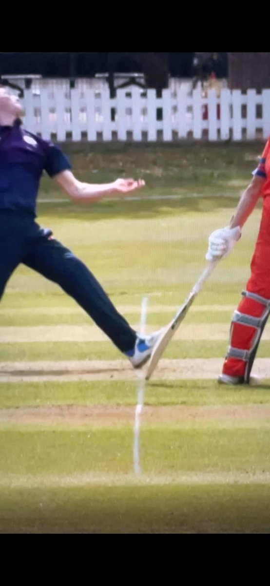 Point of impact for the “no ball” … ?