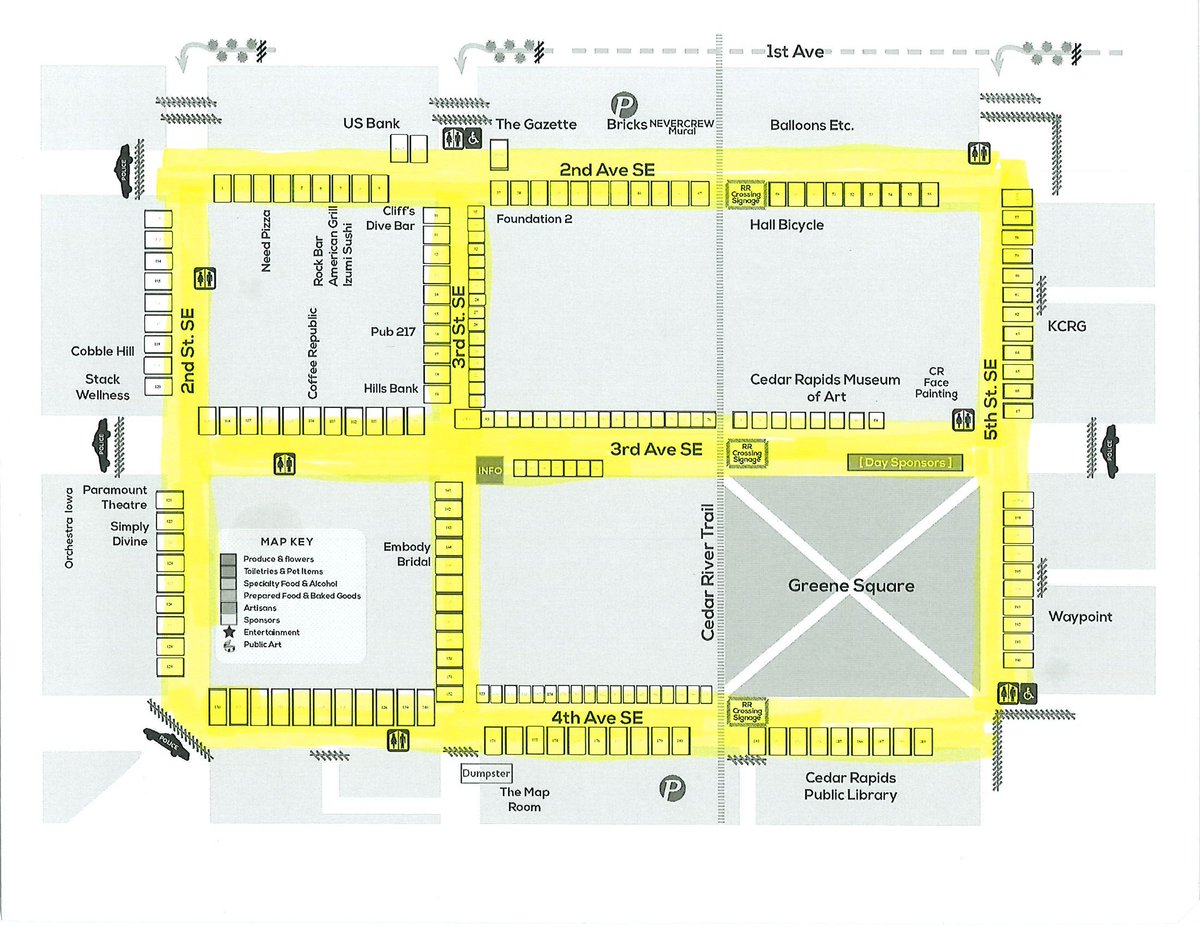 On the eve of the first Cedar Rapids Farmers Market, here's your reminder NOT to park within the market parameters overnight. Park Cedar Rapids will be ticketing and towing vehicles beginning at 4 a.m. on ALL market Saturdays.