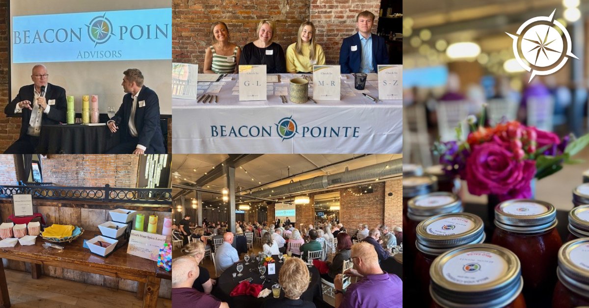 Our #LakeElmo team hosted 100+ guests for market insights, great convo &amp; good eats. Thanks to <a href="/BeaconPointeCIO/">Michael Dow</a> &amp; Ryan Trabant for leading a lively Q&amp;A - plus tacos, margaritas &amp; Beacon Pointe salsa to go. A flavorful night with plenty of food for thought!