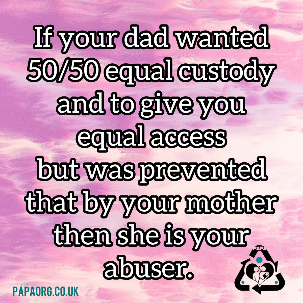 PAPA | People Against Parental Alienation ♻️ (@papaorg) on Twitter photo 