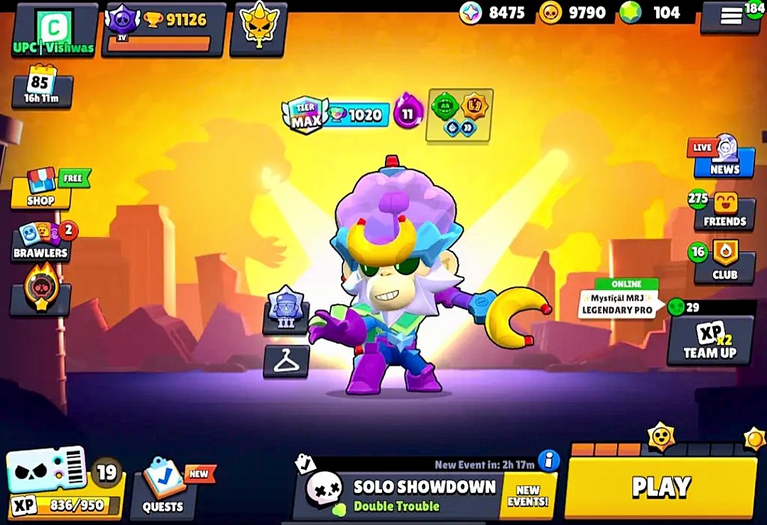 4x Monstro Mico Giveaway!✨

To Join:
-Follow Both🌐:
• <a href="/SakettSam/">UPC | Saket</a> 
• <a href="/UPCoreEsports/">UPCore Esports</a> 
-Like and Repost🎯

#BrawlTalk #MonstroMicoGiveaway