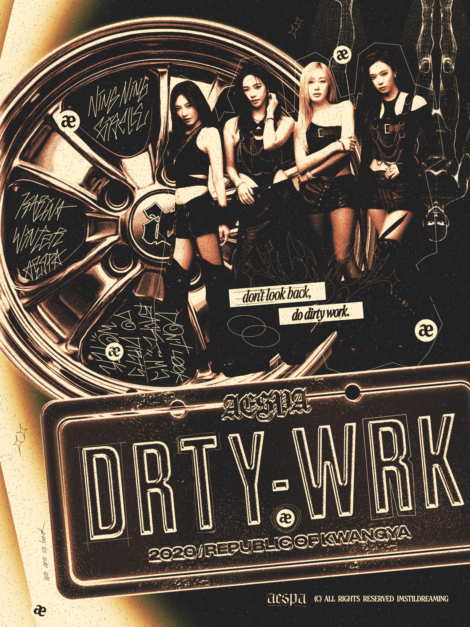 aespa Dirty Work DIRTY CASE ターゲット ウィンター（aespa의