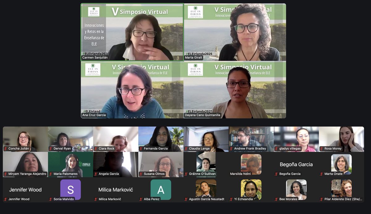 Asesoría Dublín (@asesoria_dublin) on Twitter photo Enhorabuena #ELEinÉirinn por el V Simposio Virtual. Magníficas ponencias que, sin lugar a dudas, nos ayudan a mejorar nuestra profesión. Gracias por contar con nosotros ¡Ha sido un placer! <a href="/ELEineirinn/">ELE in Éirinn</a> <a href="/consejeriauk/">Consejería de Educación Reino Unido e Irlanda</a> <a href="/EmbEspIrlanda/">EmbajadEspañaIrlanda</a> Enhorabuena #ELEinÉirinn por el V Simposio Virtual. Magníficas ponencias que, sin lugar a dudas, nos ayudan a mejorar nuestra profesión. Gracias por contar con nosotros ¡Ha sido un placer! <a href="/ELEineirinn/">ELE in Éirinn</a> <a href="/consejeriauk/">Consejería de Educación Reino Unido e Irlanda</a> <a href="/EmbEspIrlanda/">EmbajadEspañaIrlanda</a>