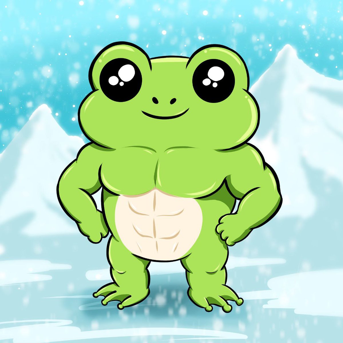 FrogonAbs's tweet photo. @ProofOfEly @playgigaverse Frabs supercycle (just tell me I am cute) https://t.co/WaBu9pxr3J