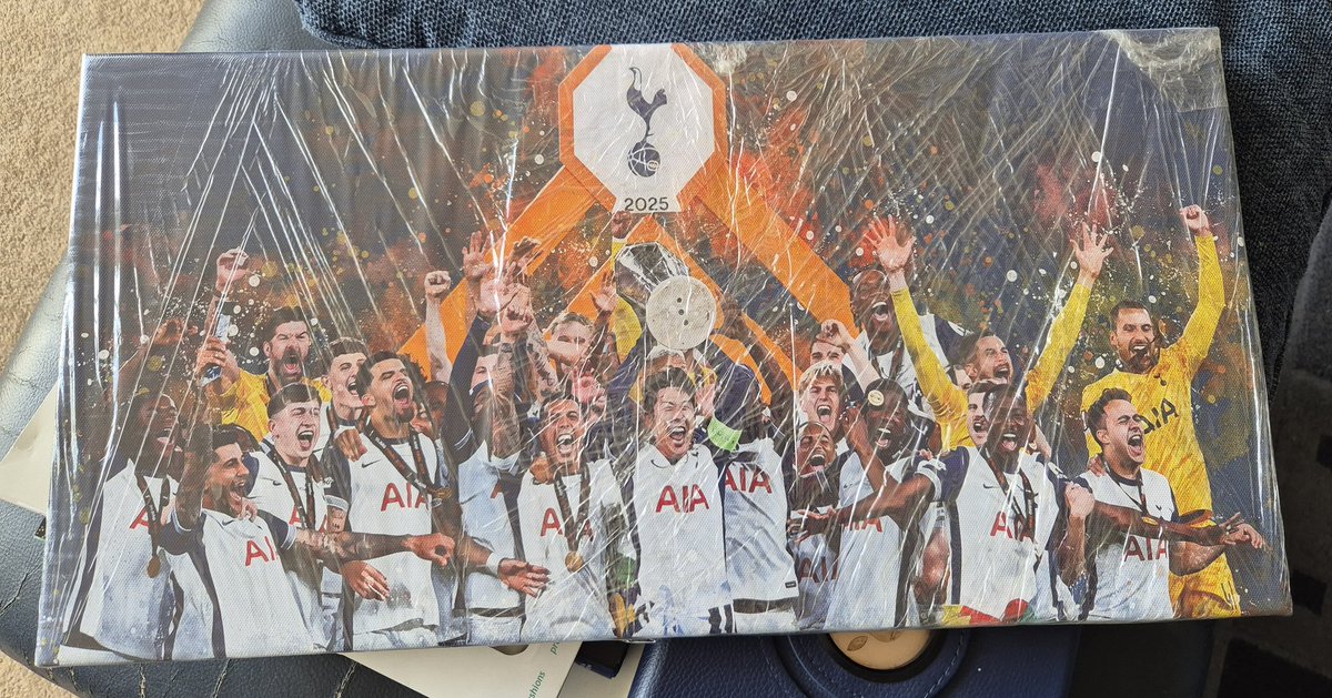 shemag12's tweet image. Another one for the wall 👌🏆🤍💙 #spurs #europaleaguefinal #champions 🥇