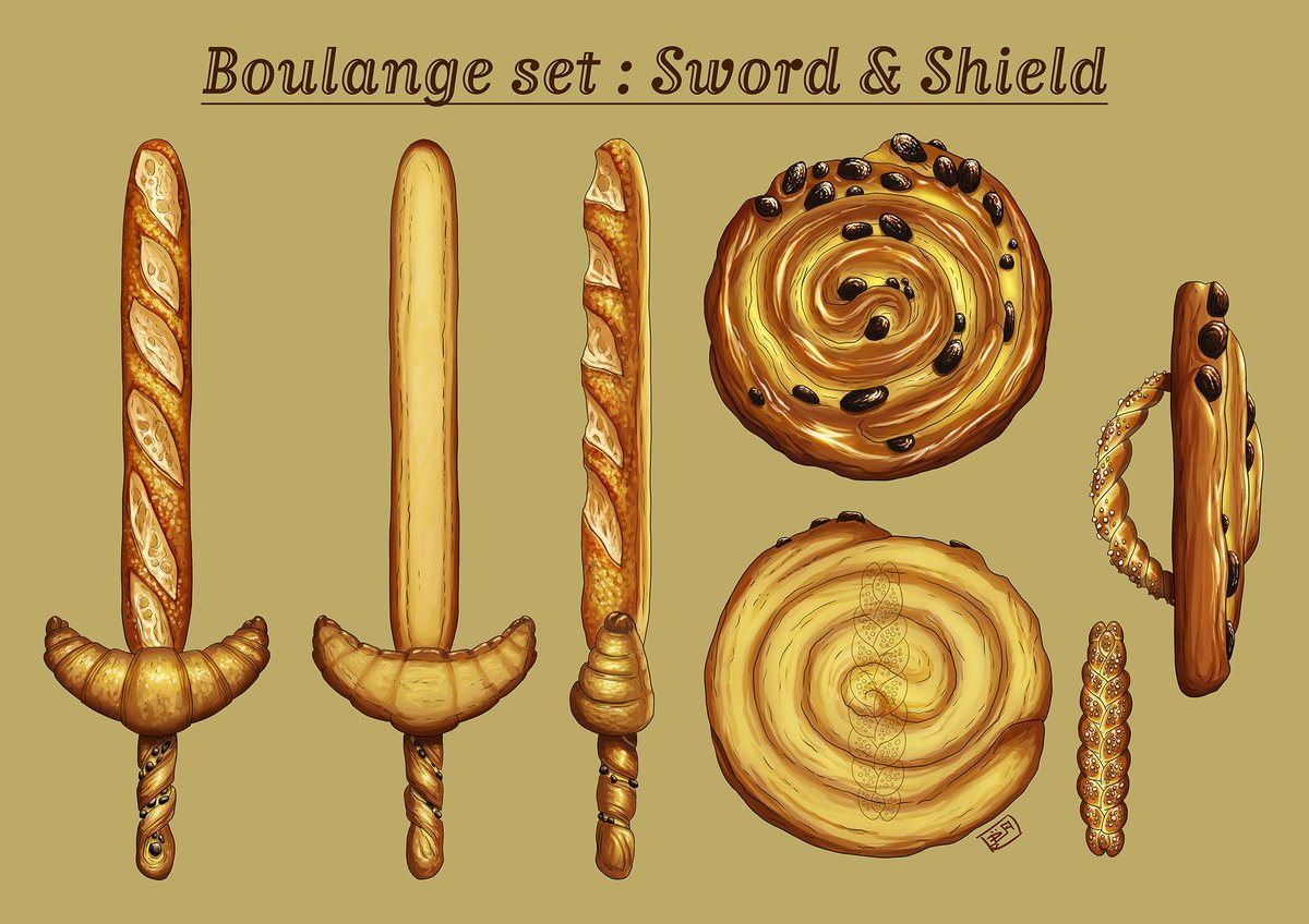 Weapon Category : Hi <a href="/monsterhunter/">Monster Hunter</a> ! Here's my participation for your weapon design contest for Monster Hunter Wilds. Vive les boulangeries françaises ! 
#weaponentry #MHWilds #WeaponEntry