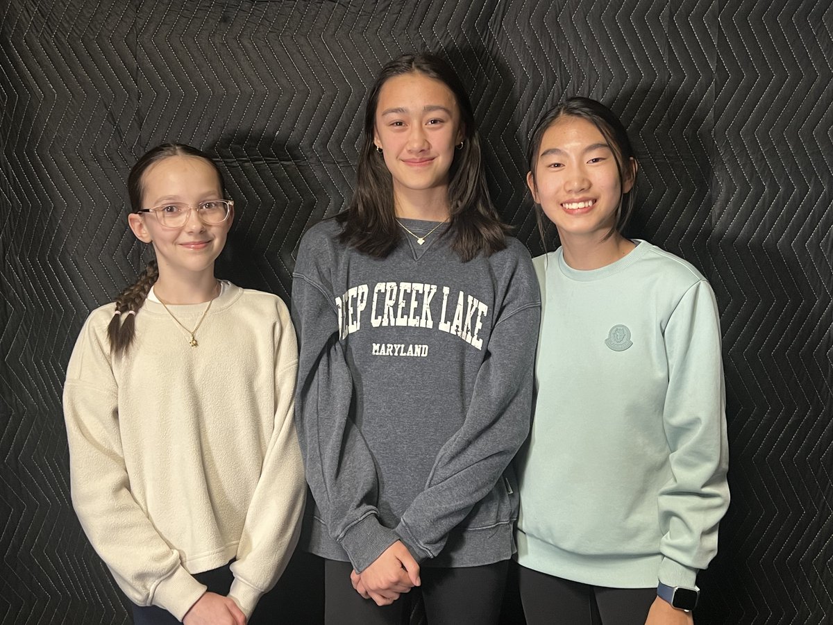 StudentCam's tweet image. Congrats to 8th graders Chloe Kim, Esme Chang-Gillespie & Fiona Sisan from Eastern Middle School in Silver Spring, Maryland who won 3rd Prize for their documentary, "From Classroom to Career: The Lasting Impact of Education Inequity." Watch it here: studentcam.org/2025-3rd-prize…