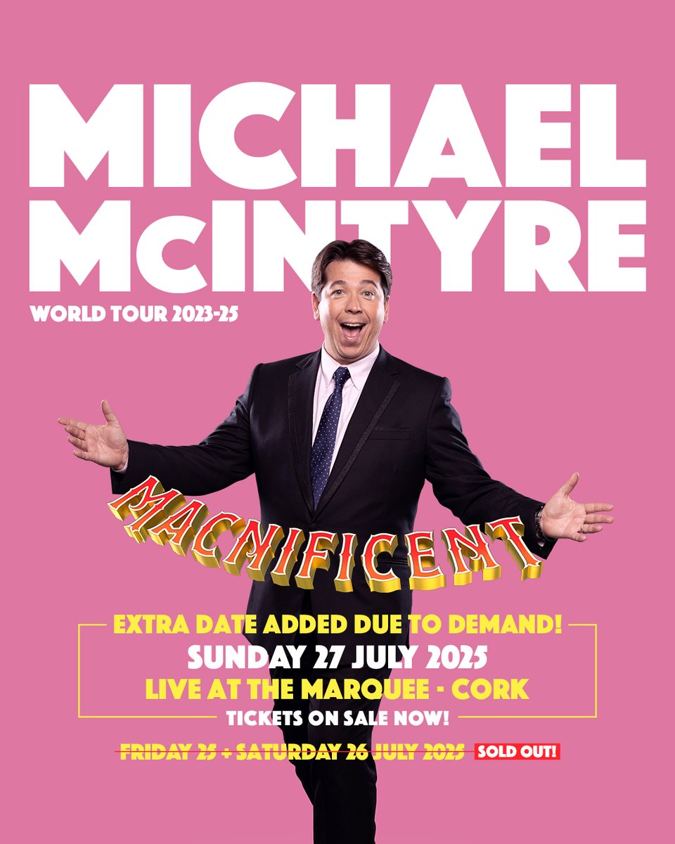 LATMofficial (@latmofficial) on Twitter photo ๐ค Michael McIntyre (<a href="/McInTweet/">Michael McIntyre</a>) is bringing the laughs to Cork โ and it's nearly a full house! ๐
๐ฅ Very limited tickets remain! โ Grab yours now before theyโre gone ๐ bit.ly/3Ho7ICD ๐ค Michael McIntyre (<a href="/McInTweet/">Michael McIntyre</a>) is bringing the laughs to Cork โ and it's nearly a full house! ๐
๐ฅ Very limited tickets remain! โ Grab yours now before theyโre gone ๐ bit.ly/3Ho7ICD