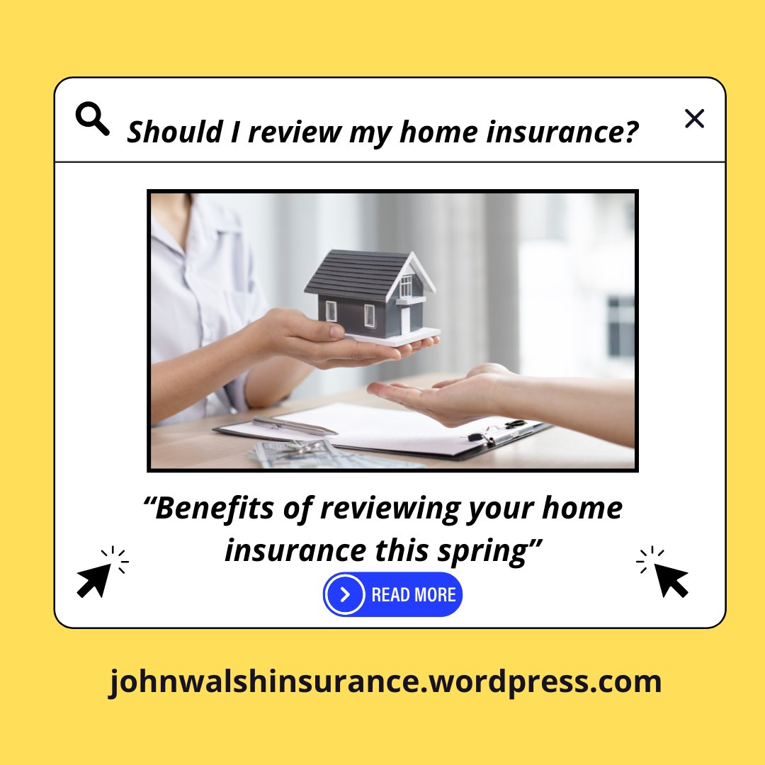 WalshInsurance1's tweet image. Read our new blog on the "Benefits of Reviewing Your Home's Insurance!"