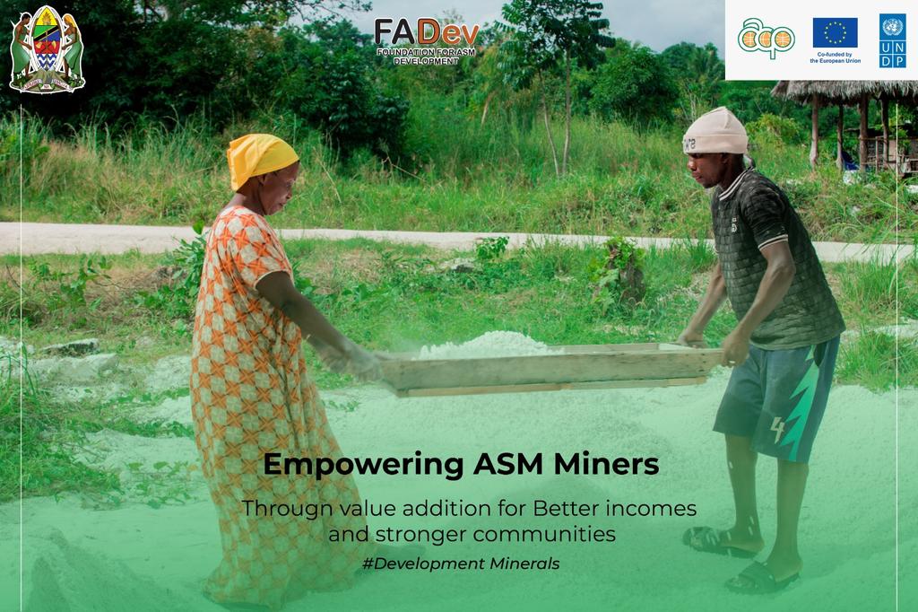Foundation for ASM Development (FADev) (@fadevtz) on Twitter photo Together for change. @fadev_tanzania in partnership with <a href="/undptz/">UNDP Tanzania</a> , is working with local miners to build capacity and promote sustainable practices in the extraction of development minerals like mchanga, kokoto,dolomite,gypsum and others.
#StrongerTogether
#Developmentminerals Together for change. @fadev_tanzania in partnership with <a href="/undptz/">UNDP Tanzania</a> , is working with local miners to build capacity and promote sustainable practices in the extraction of development minerals like mchanga, kokoto,dolomite,gypsum and others.
#StrongerTogether
#Developmentminerals