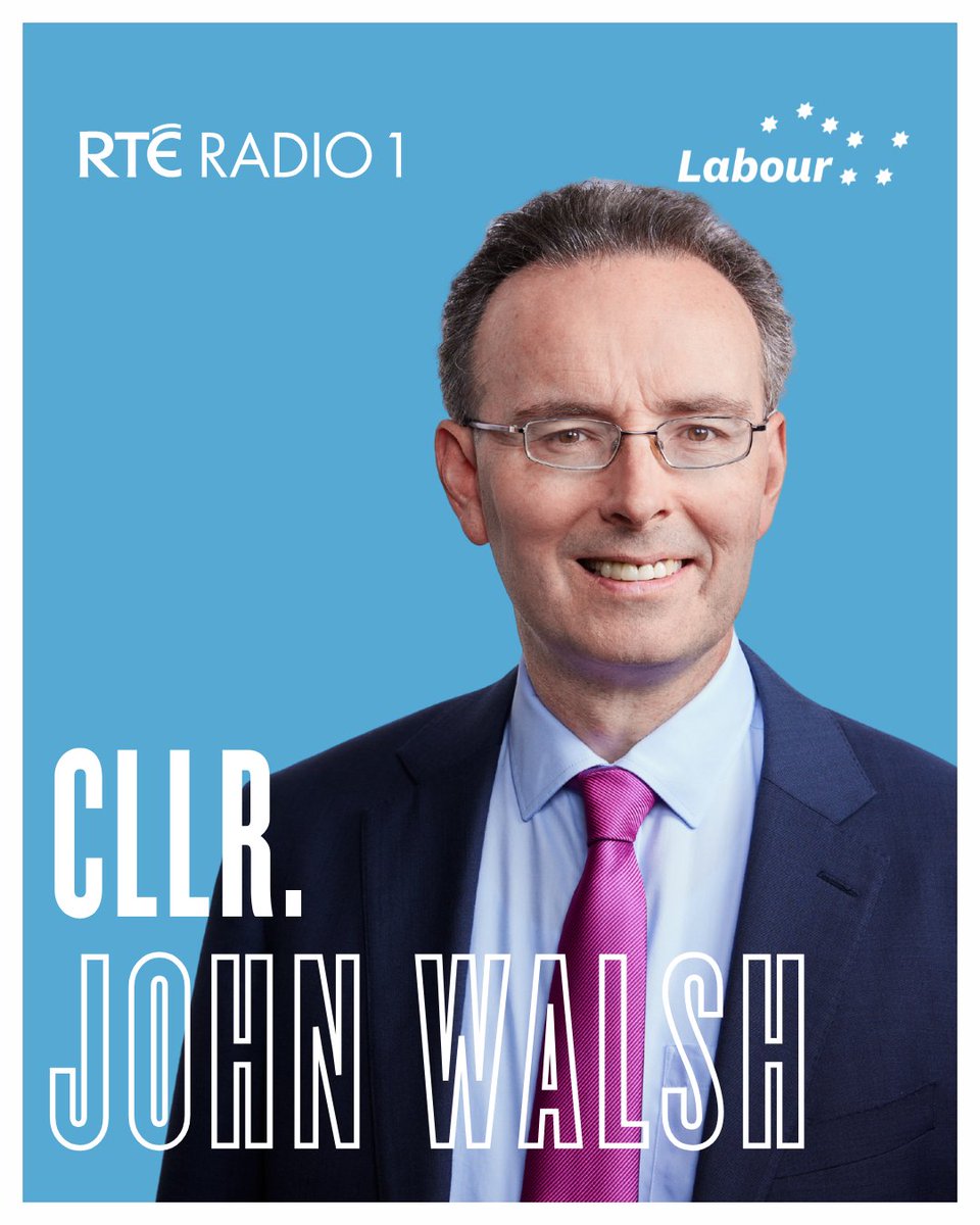 The Labour Party (@labour) on Twitter photo 📻️ Labour Cllr John Walsh will join Drivetime on RTÉ Radio One after 5pm this evening. 
🕔️ Tune in live. 📻️ Labour Cllr John Walsh will join Drivetime on RTÉ Radio One after 5pm this evening. 
🕔️ Tune in live.