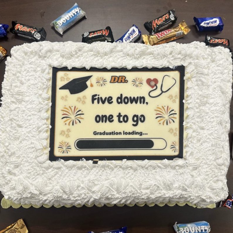 Yousef_I_alhu's tweet image. 28.05.2025

I organized a small celebration of finally becoming senior medical students with my clinical attachment group. 

I can’t express how grateful I am to be surrounded by people who push me to be my best, inspire me, and make me feel happy.

CA 5 is a blessing 🤍.