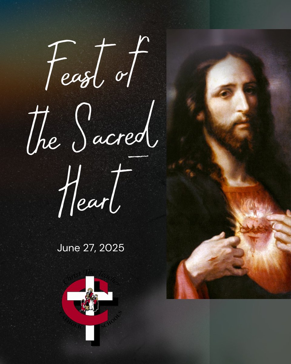 Today, we celebrate the Feast of the Sacred Heart, a symbol of compassion, love, and healing.  #CatholicEdSK