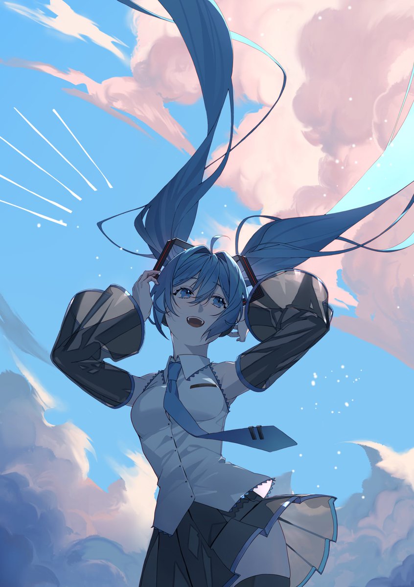ryoryo_05's tweet image. ☁️♬☁️

#初音ミク