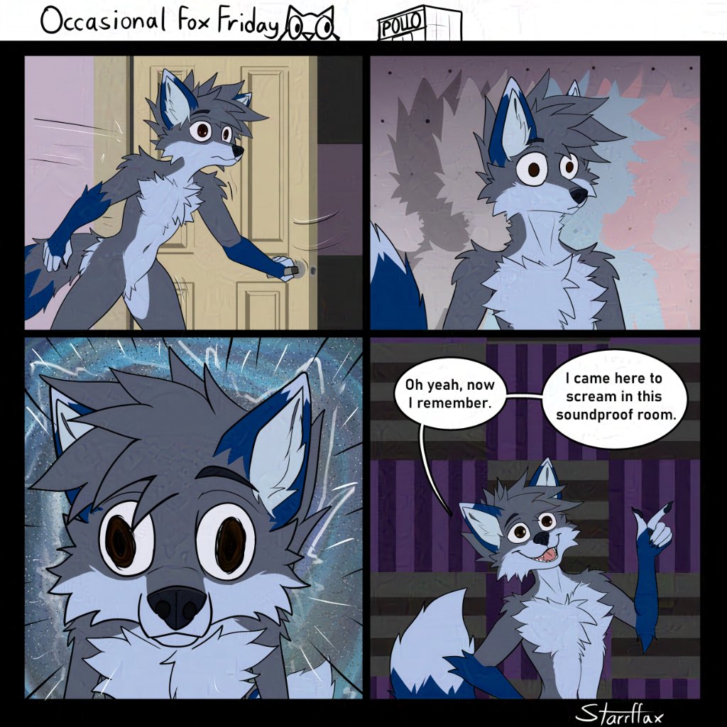 starrffax's tweet image. Crunchy art of fox forgetting and remembering.
Sapp0r0 me in b!0l!nk