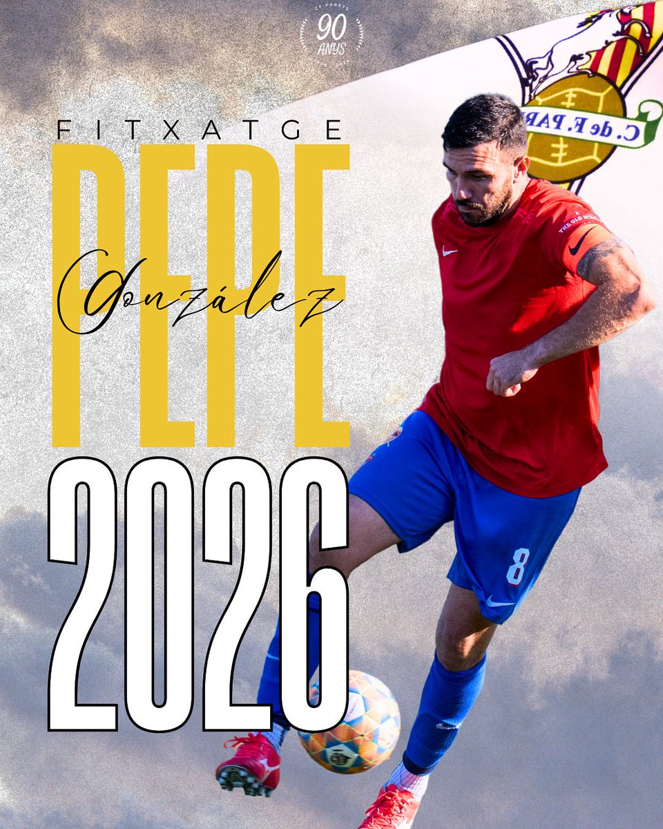 Club de Futbol Parets (@cf_parets) on Twitter photo ✍🏻 FITXATGE
✅ Pepe González serà nou jugador del CF Parets.
🤝🏻 El migcampista procedent del <a href="/SJATLMontcada/">San Juan Atlético Montcada</a> s’incorporarà a la disciplina paretana.
𝓑𝓮𝓷𝓿𝓲𝓷𝓰𝓾𝓽 𝓟𝓮𝓹𝓮, 𝓮𝓵 𝓙𝓸𝓼𝓮𝓹 𝓢𝓮𝓰𝓾𝓮𝓻 𝓮𝓼 𝓬𝓪𝓼𝓪 𝓽𝓮𝓿𝓪‼️
#VaParetsVa #TotalBlanc #1cat1 ✍🏻 FITXATGE
✅ Pepe González serà nou jugador del CF Parets.
🤝🏻 El migcampista procedent del <a href="/SJATLMontcada/">San Juan Atlético Montcada</a> s’incorporarà a la disciplina paretana.
𝓑𝓮𝓷𝓿𝓲𝓷𝓰𝓾𝓽 𝓟𝓮𝓹𝓮, 𝓮𝓵 𝓙𝓸𝓼𝓮𝓹 𝓢𝓮𝓰𝓾𝓮𝓻 𝓮𝓼 𝓬𝓪𝓼𝓪 𝓽𝓮𝓿𝓪‼️
#VaParetsVa #TotalBlanc #1cat1