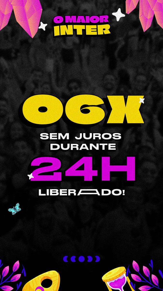 omaiorinter's tweet image. 🚨 ALERTA DE FACILIDADE DESBLOQUEADA! 🚨

Agora ficou ainda mais fácil garantir seu lugar no Maior Inter: LIBERADO 6x SEM JUROS! 🐝🔥

Agora não tem desculpa, né? O Maior Inter tá logo ali!✨

#OMaiorInter