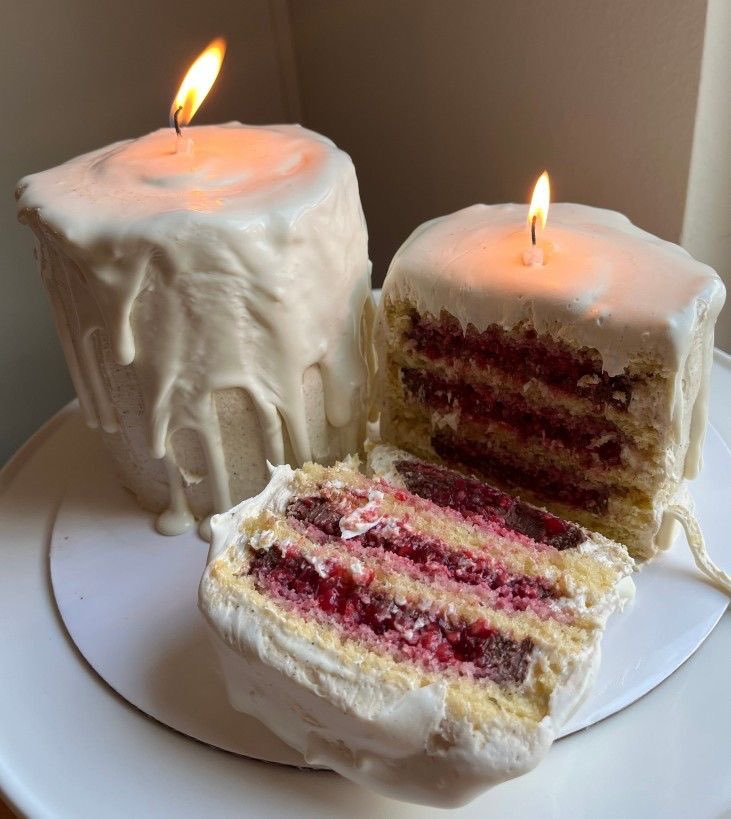 sweetxdessert's tweet image. candle cake or cake candle?