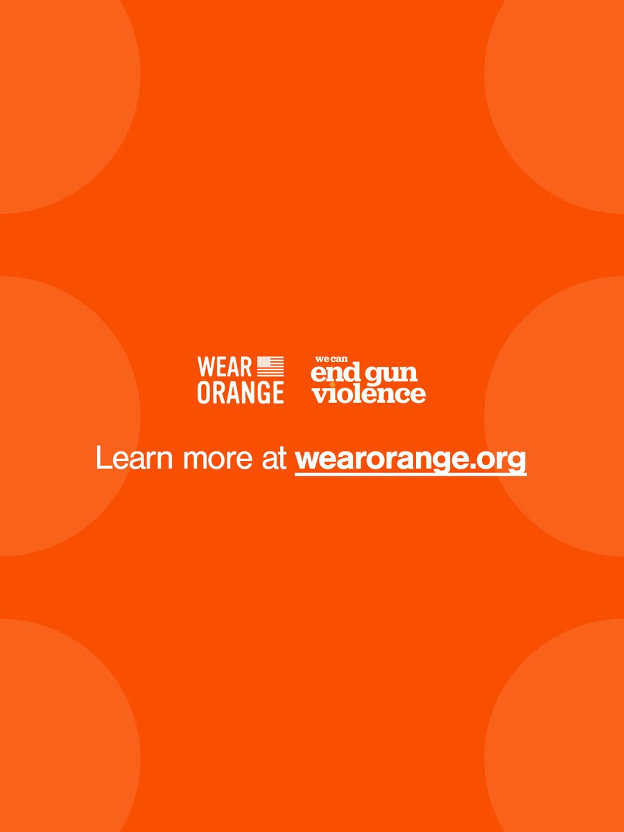 Today marks the beginning of #WearOrange Weekend where we hope to raise awareness by those impacted by gun violence.

Learn more at wearorange.org