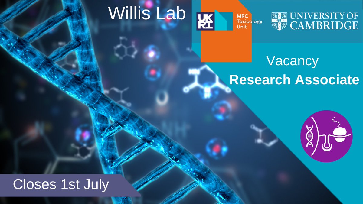 MRC_TU's tweet image. We are looking for a postdoc to join Prof Anne Willis' group to investigate the effects of mRNA translation surveillance mechanisms on the cytotoxicity of chemotherapeutic agents.
More information and apply here: buff.ly/tQpAmlN
Closes 1st July 2025