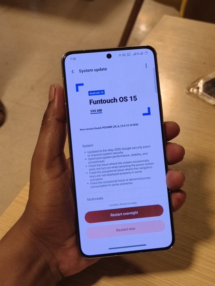 iQOO 13 Received may update.
#iQOO #iQOO13