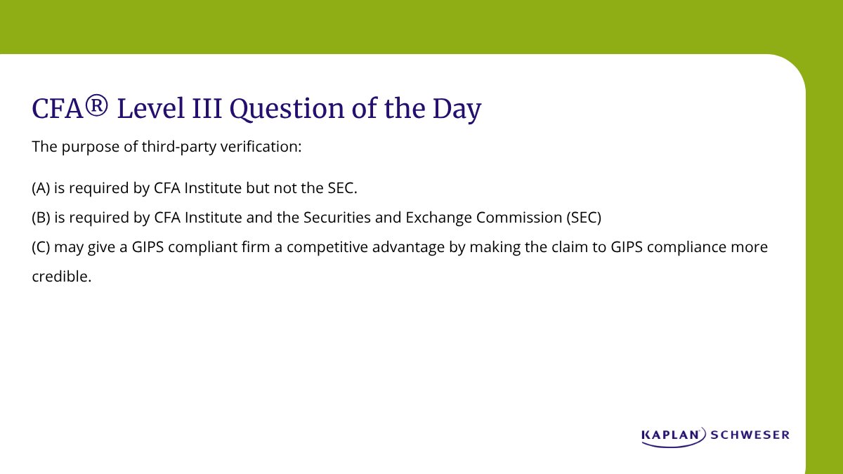 Let us know what you think the answer is below! Check it here: bit.ly/3Zr9v01
 #CFAExam