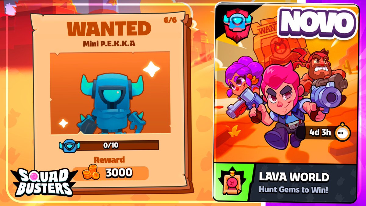 Novo evento de Caça chega amanhã no Squad Busters! Cace monstros específicos e ganhe Pontos de Herói e Ouro GRÁTIS✨

Link na thread :D