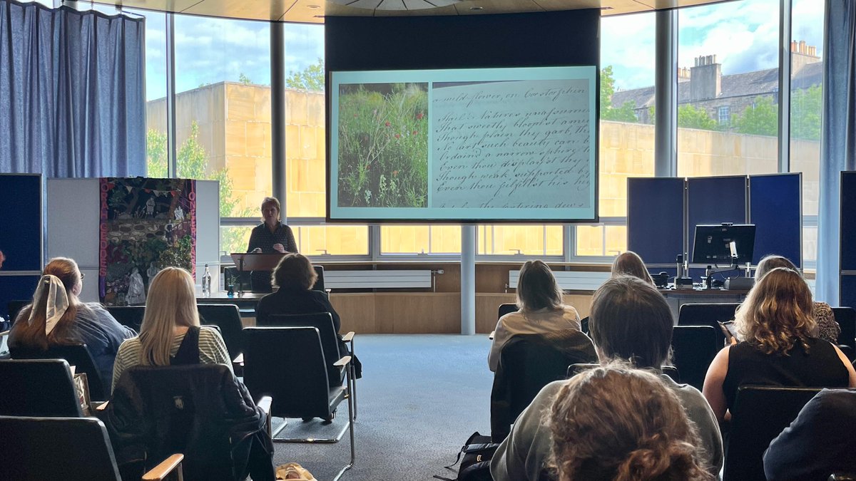 _SELCIE_'s tweet image. Ainsley McIntosh delves into the engagement with nature from an intimate embodied perspective of Elizabeth Rae Keir, Edinburgh’s own poet, in her talk on 'Written in a storm: Care, Consolation, and Elizabeth Rae Keir'. 🌹
#selcie_project #universityofedinburgh