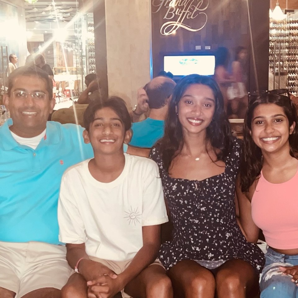 On this Father’s Day, I feel very fortunate to have great dads in my life – my father Moorthy and my father-in-law Sundar – who have been a great example for me as a parent for my children. Happy Father’s Day to you and all the dads in our community.