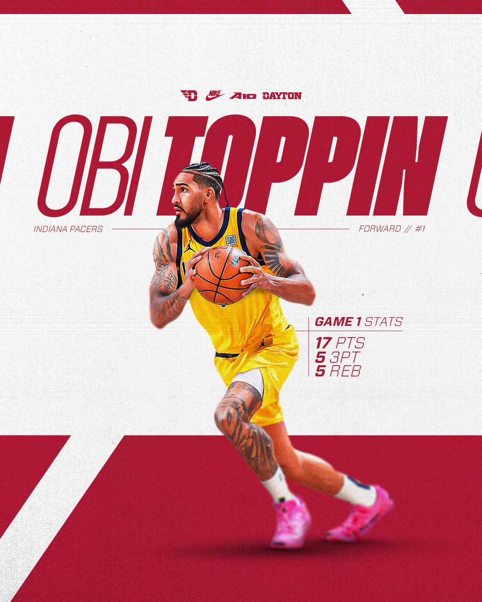 Obi had himself A NIGHT in Game 1 ✈️🏀

#BuiltAtDayton // <a href="/obitoppin1/">Obi Toppin</a>
