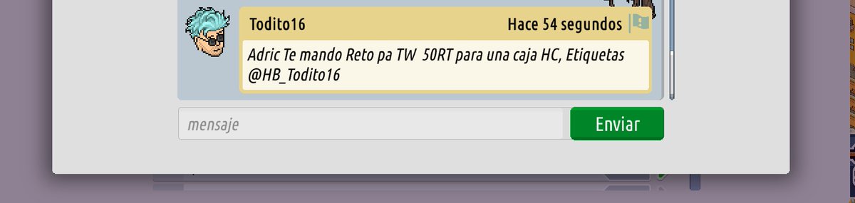OMG!!!! Chicos me tocó a mí 🫢 <a href="/HB_Todito16/">♣♣-𝓣𝓸𝓭𝓲𝓽𝓸 𝓡𝓲𝓹𝓗𝓪𝓰𝓮𝓷-♣♣</a> me ha retado a ganarme un HC por 50 RT. Ayúdenme plis ❤️🫶🏻