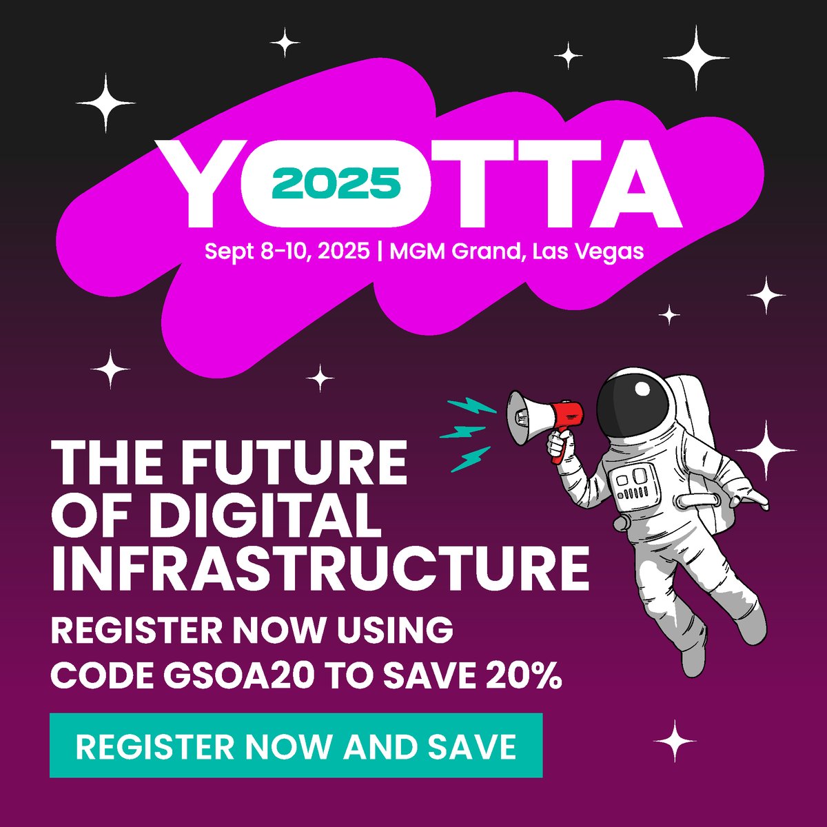 GSOA_SAT's tweet image. 🚀 @GSOA_SAT is proud to partner with @Yotta 2025!
📍 8–10 September | Las Vegas
👉 Register here yotta-event.com/?utm_campaign=… using code GSOA20 to save 20% and be part of the global community shaping the future of digital infrastructure.
#satellite #data #AI #IT #tech #innovation