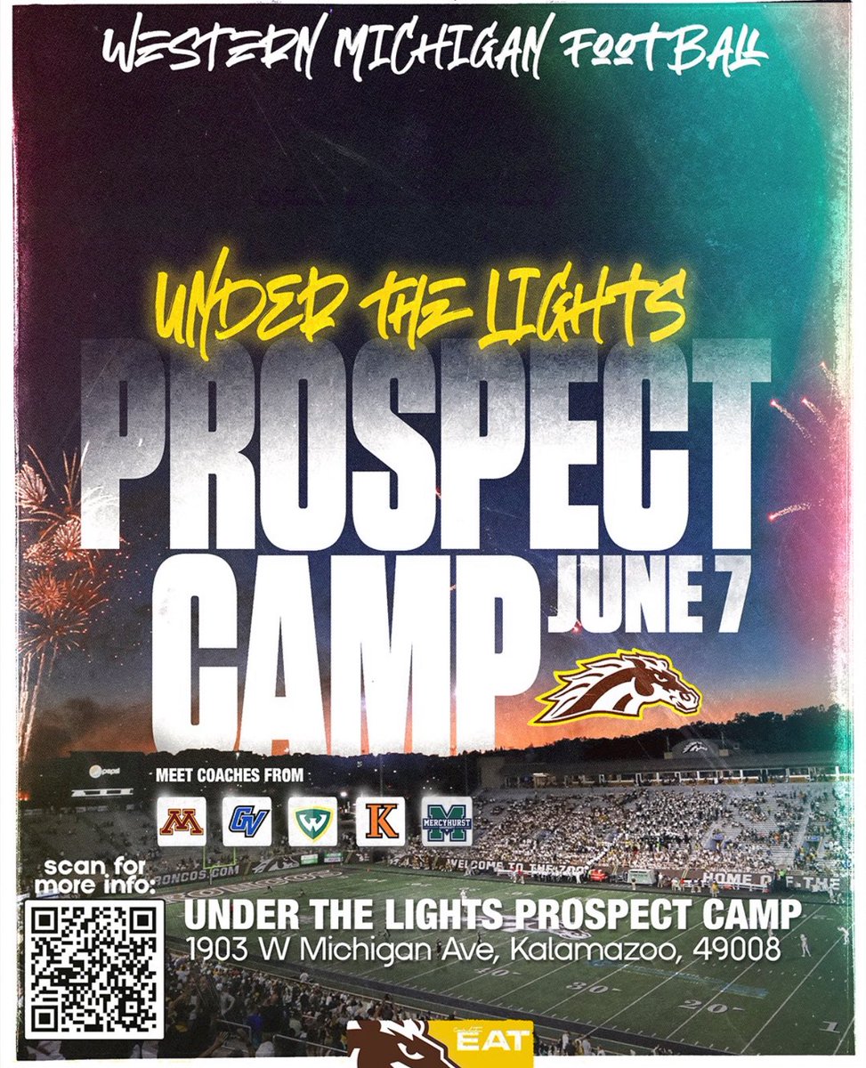 “Sherrod White Jr” (@sherrodwhite__) on Twitter photo Looking forward to showcase my talent and ability at the Under The Lights Prospect camp.<a href="/WMU_Football/">Western Michigan Football</a> <a href="/CoachKPerk/">Kyle Perkins</a> #Bronconation Looking forward to showcase my talent and ability at the Under The Lights Prospect camp.<a href="/WMU_Football/">Western Michigan Football</a> <a href="/CoachKPerk/">Kyle Perkins</a> #Bronconation