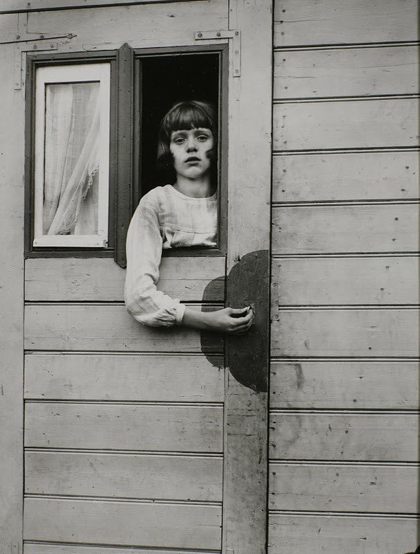 ‘Young Girl in Circus Caravan’, 
August Sander, 1926