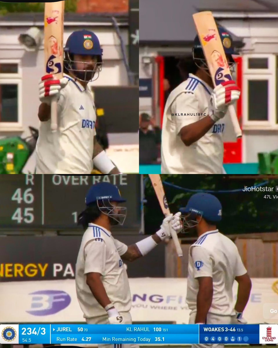 KlRahulFansArmy's tweet photo. KL Rahul starts the England tour in style with a magnificent 19th First Class century! 💯🔥 A statement knock in testing conditions as he is going to be a key player for India in this high stakes series. The opener India can always rely on 🇮🇳👑 #KLRahul #ENGvIND https://t.co/XkYCy0dN2U