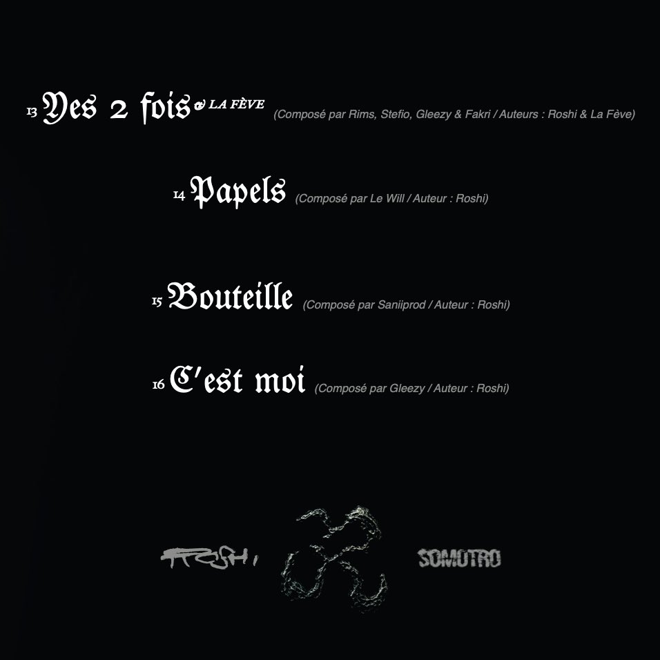 🏴‍☠️🏴‍☠️🏴‍☠️TRACKLIST SOMOTRO 
20 JUIN !!! 🏴‍☠️🏴‍☠️🏴‍☠️