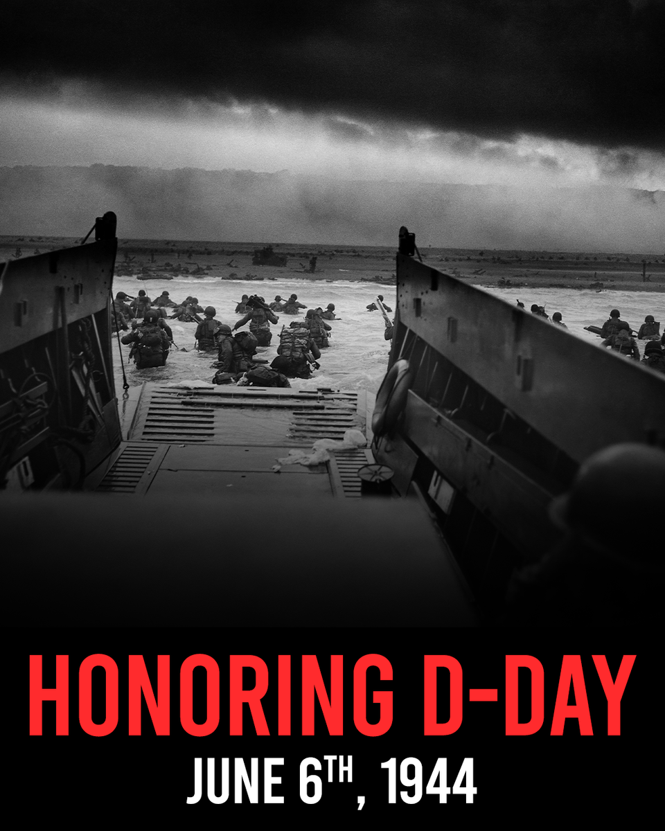 81 years ago today, thousands of allied soldiers stormed the beaches of Normandy, changing the course of history forever. 

We honor those heroes on this day 🇺🇸