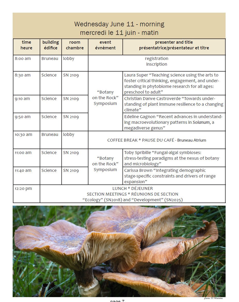 Danve Castroverde (@danvec) on Twitter photo SUPER excited to share our lab's <a href="/LaurierBiology/">Laurier Biology 💜𓅪💛</a> research as one of the Main Symposium Speakers at the <a href="/CanBotanical/">Can Botanical Assoc</a> Annual Meeting!
Thanks to the organizers for the kind invitation. See you all next week in St. John's, NL! 🌱🧬😻 <a href="/LaurierResearch/">Laurier Research</a> <a href="/NSERC_CRSNG/">NSERC / CRSNG</a> <a href="/LaurierSci/">Laurier Science</a> SUPER excited to share our lab's <a href="/LaurierBiology/">Laurier Biology 💜𓅪💛</a> research as one of the Main Symposium Speakers at the <a href="/CanBotanical/">Can Botanical Assoc</a> Annual Meeting!
Thanks to the organizers for the kind invitation. See you all next week in St. John's, NL! 🌱🧬😻 <a href="/LaurierResearch/">Laurier Research</a> <a href="/NSERC_CRSNG/">NSERC / CRSNG</a> <a href="/LaurierSci/">Laurier Science</a>