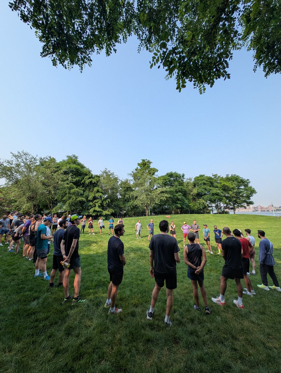 nihal (@nihalmehta) on Twitter photo One of the best rituals at <a href="/PitchandrunNYC/">Pitch and Run NYC</a> happens before we run.
We circle up, introduce ourselves, share how many runs we’ve been on (first timers get a round of applause 👏🏾), and on Fridays—one thing we’re grateful for from the past week.
This morning, the group was kinda One of the best rituals at <a href="/PitchandrunNYC/">Pitch and Run NYC</a> happens before we run.
We circle up, introduce ourselves, share how many runs we’ve been on (first timers get a round of applause 👏🏾), and on Fridays—one thing we’re grateful for from the past week.
This morning, the group was kinda