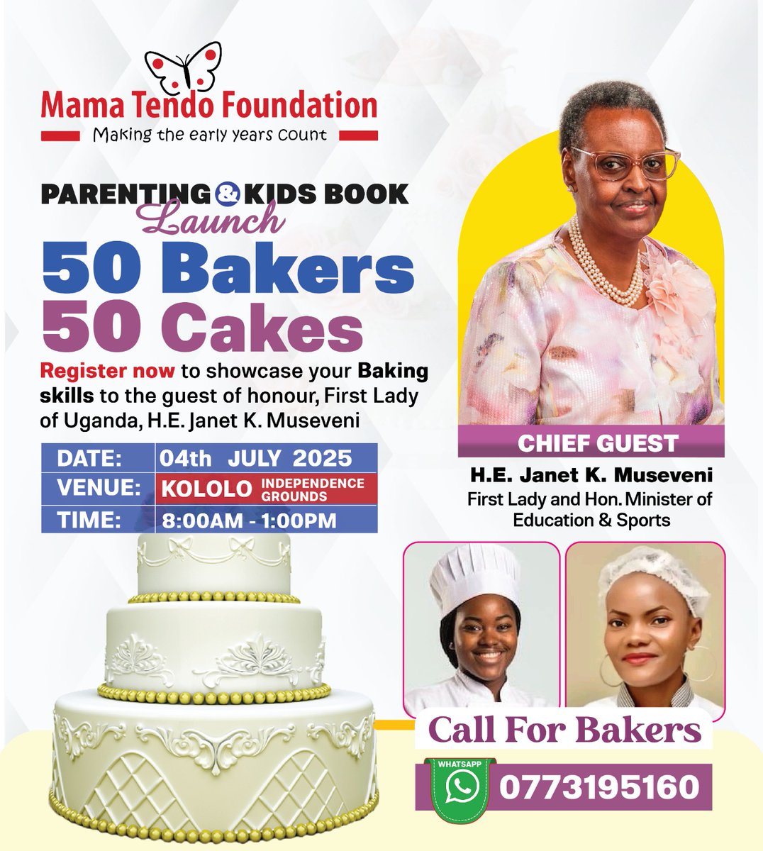 Are you are baker? do you want to  be part of this ? please whats app to join this great  exhbition