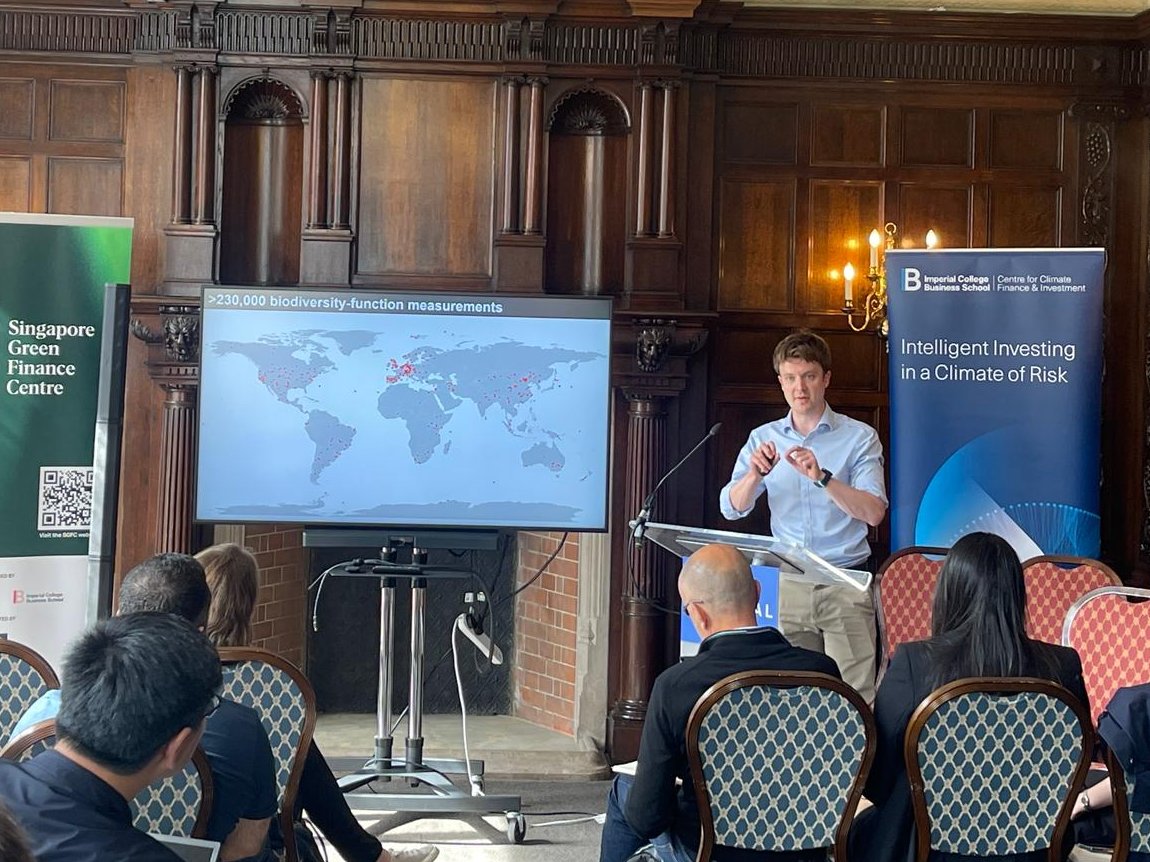 Imperial CCFI (@imperialccfi) on Twitter photo "If we could measure #biodiversity, life would be so much easier."
<a href="/willpearse/">Will Pearse</a> & Olivia Morris present at the <a href="/ImperialCCFI/">Imperial CCFI</a> and Singapore Green Finance Centre Workshop on Biodiversity & #Finance. Find out more: tiny.cc/pearse-agrinet…
<a href="/Grantham_IC/">Grantham Institute Imperial</a> <a href="/ImperialBiz/">Imperial Business School</a> <a href="/imperialcollege/">Imperial College London</a> "If we could measure #biodiversity, life would be so much easier."
<a href="/willpearse/">Will Pearse</a> & Olivia Morris present at the <a href="/ImperialCCFI/">Imperial CCFI</a> and Singapore Green Finance Centre Workshop on Biodiversity & #Finance. Find out more: tiny.cc/pearse-agrinet…
<a href="/Grantham_IC/">Grantham Institute Imperial</a> <a href="/ImperialBiz/">Imperial Business School</a> <a href="/imperialcollege/">Imperial College London</a>