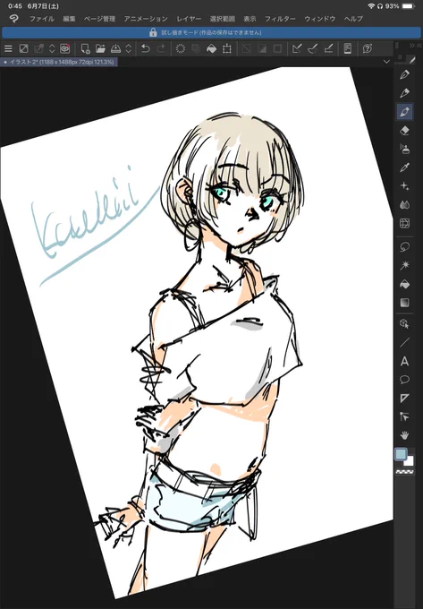 今日だけで何枚描いた? #合間のらくがきreimhbzeva